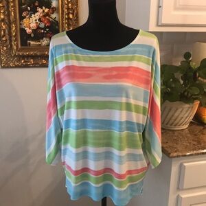 Ruby Rd. Multi colored Top